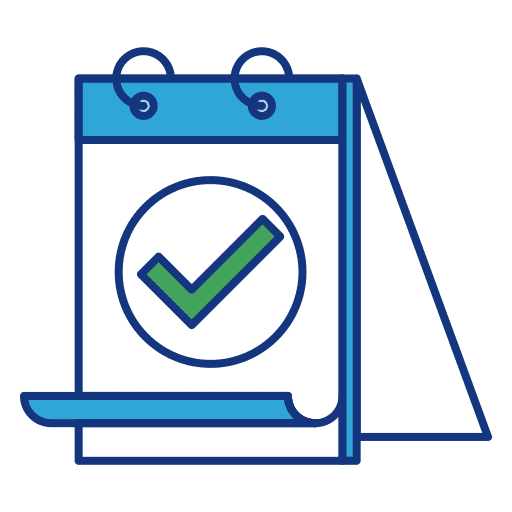 Success time and date day calendar icon