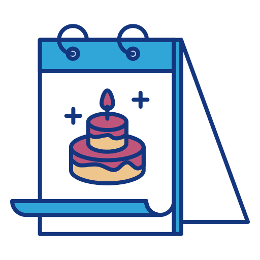 Birthday cake birthday cake event schedule icon