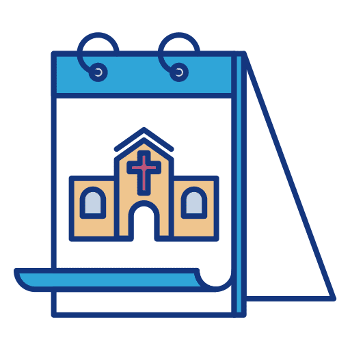 Easter organization time and date easter icon Easter organization time and date easter icon