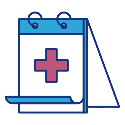 Hospital schedule day event icon Hospital schedule day event icon