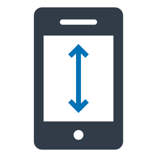 Maximize size arrows mobile phone ui icon