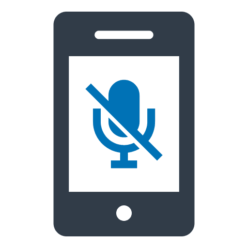 No recording communications mobile phone electronics icon