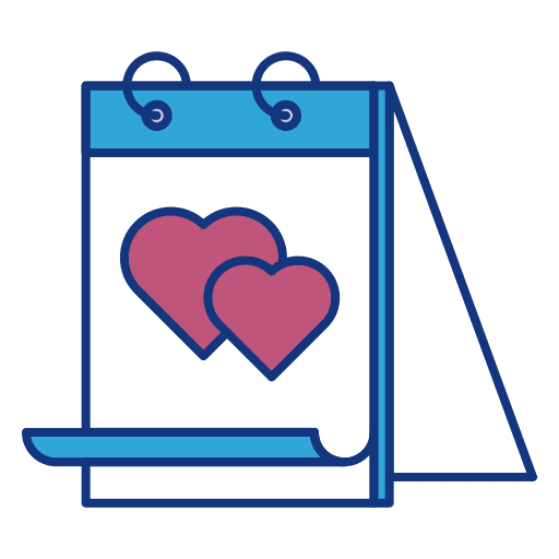 Romantic time date time and date icon Romantic time date time and date icon