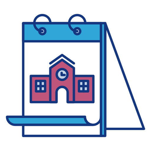 School event time day icon School event time day icon