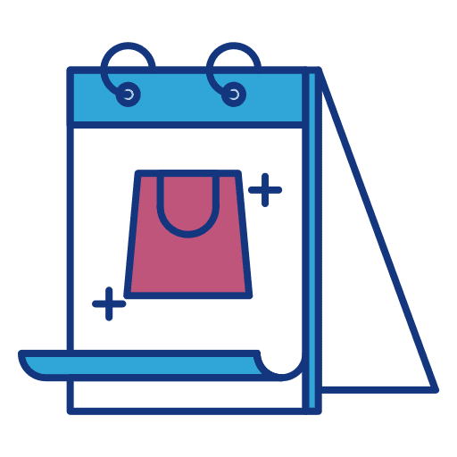 Shopping bag time and date shopping bag time icon Shopping bag time and date shopping bag time icon