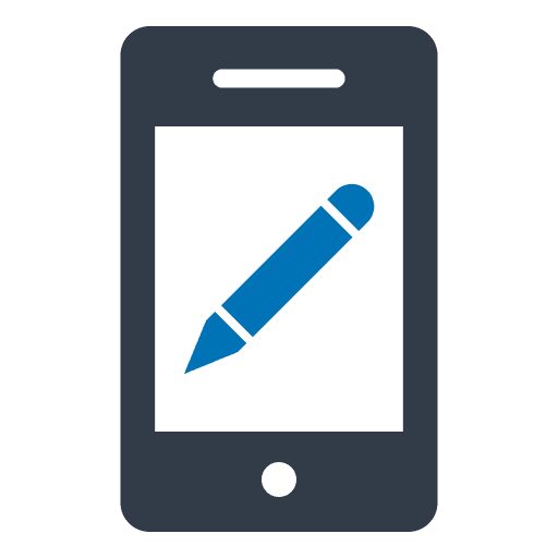 Edit electronics mobile phone ui icon Edit electronics mobile phone ui icon