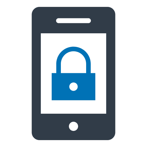 Lock smartphone communications lock icon Lock smartphone communications lock icon