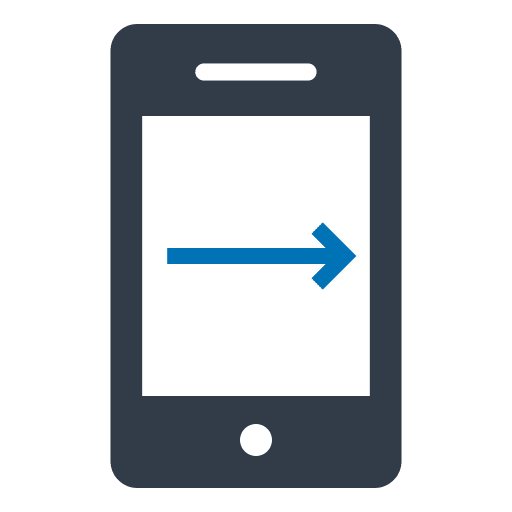 Right arrow communications right arrow mobile phone icon Right arrow communications right arrow mobile phone icon