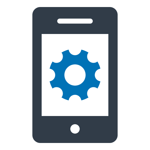 Setting gear mobile phone setting icon Setting gear mobile phone setting icon