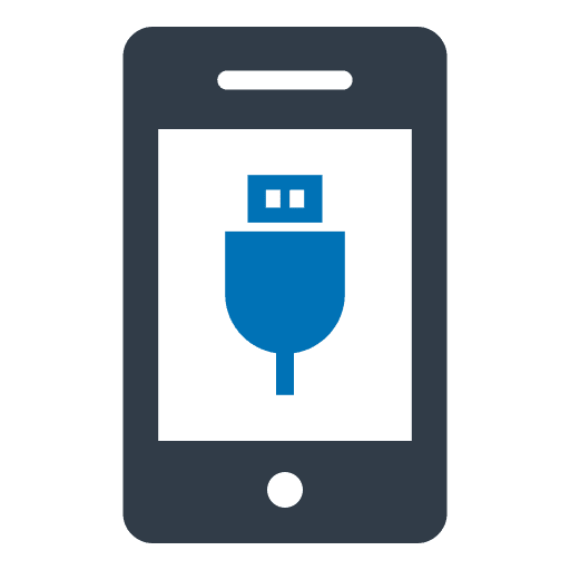 Usb connection mobile phone electronics communications icon Usb connection mobile phone electronics communications icon
