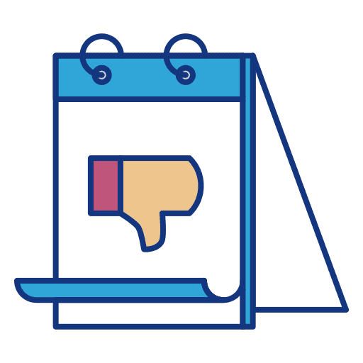 Dislike date event schedule icon Dislike date event schedule icon