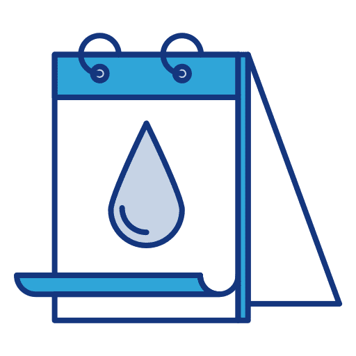 Drop weather time and date day icon