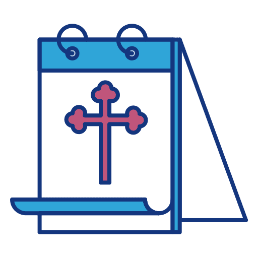 Easter time and date schedule event icon