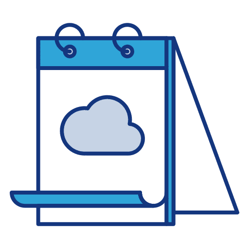 Weather weather schedule cloud icon
