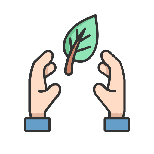 Care plant sustainable nature icon