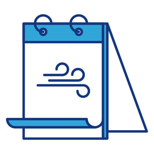 Wind schedule windy time and date icon Wind schedule windy time and date icon