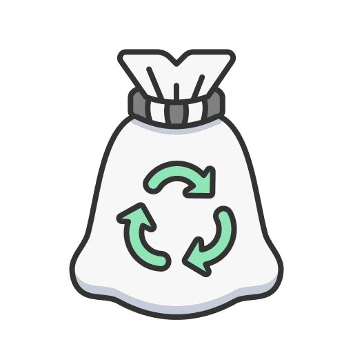 Sack ecology and environment rubbish symbol icon