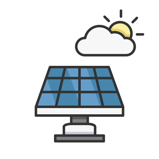Solar cell renewable energy eco ecology icon Solar cell renewable energy eco ecology icon