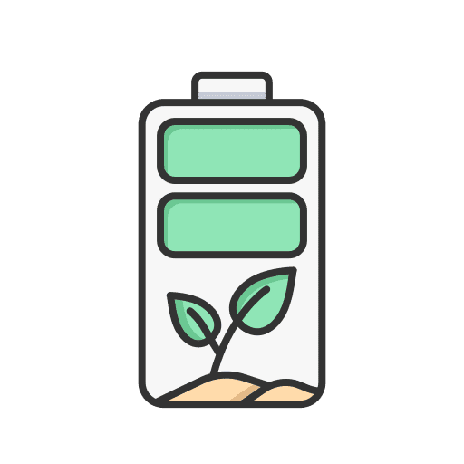 Battery environment ecology electricity icon Battery environment ecology electricity icon