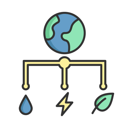 Earth leaf nature electricity icon Earth leaf nature electricity icon