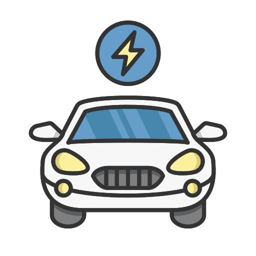 Electric car environment vehicle transportation icon Electric car environment vehicle transportation icon