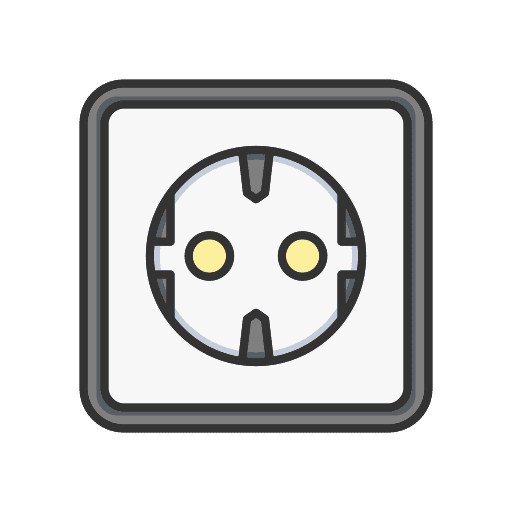 Electric socket electricity electronics plug icon Electric socket electricity electronics plug icon