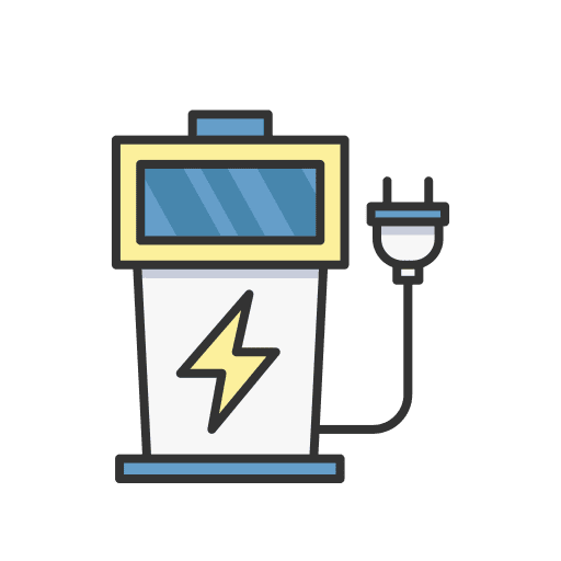 Electric station environment eco energy icon Electric station environment eco energy icon