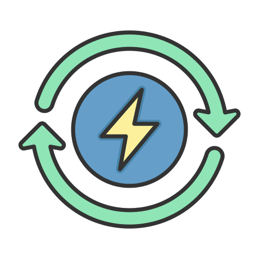 Electricity green energy environment eco icon Electricity green energy environment eco icon