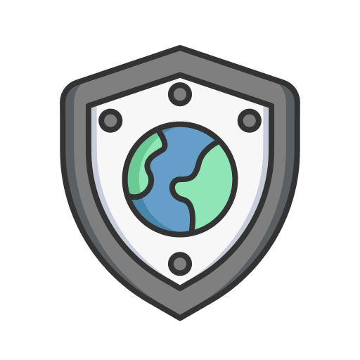 Shield safe ecology protection icon Shield safe ecology protection icon