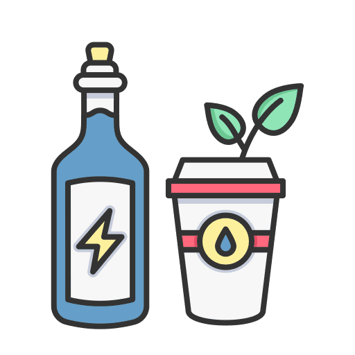 Bottle cup ecology plant icon Bottle cup ecology plant icon
