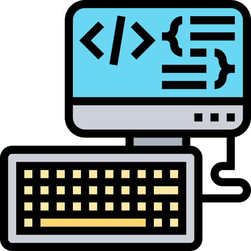 Computer programming command computer icon