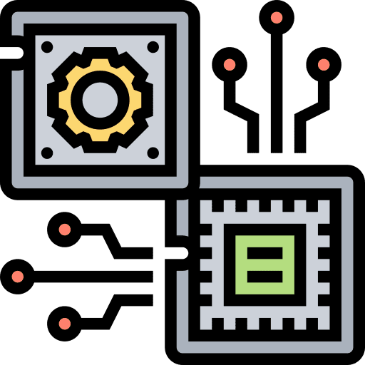 Cpu chip peripheral computer icon