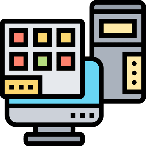 Desktop computer program coding computer icon