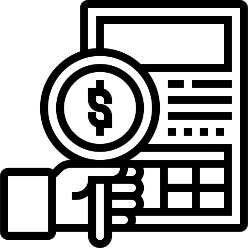 Invoice receipt billing business icon