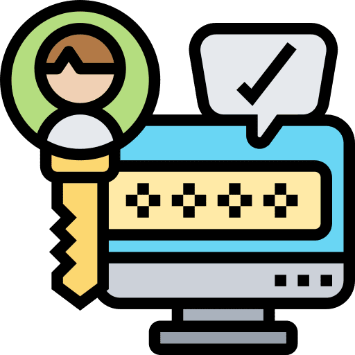 Login ui computer access icon Login ui computer access icon