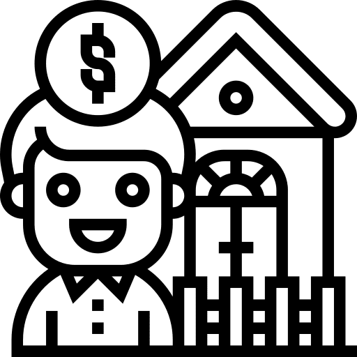 Property estate business and finance payment icon