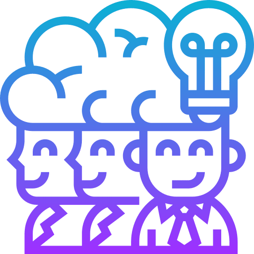 Brainstorm analysis people strategy icon Brainstorm analysis people strategy icon