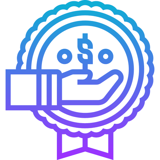 Money back guarantee business and finance guarantee business icon