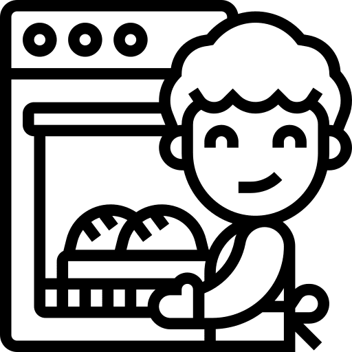 Oven electronics food and restaurant baking icon