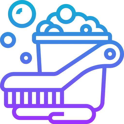 Brush floor furniture and household housework icon Brush floor furniture and household housework icon