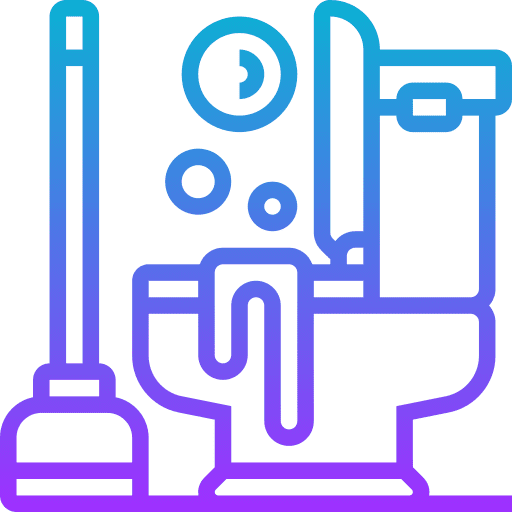 Plunger furniture and household bathroom plumbing icon Plunger furniture and household bathroom plumbing icon