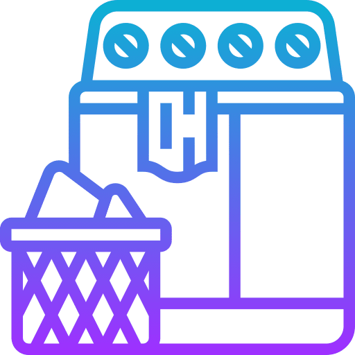 Washing machine electronics furniture and household housekeeping icon