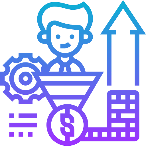 Conversion customer man business and finance icon Conversion customer man business and finance icon