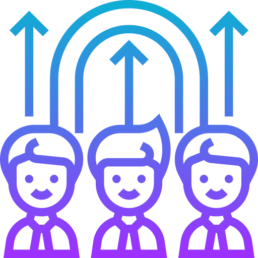 Demand leader people workers icon Demand leader people workers icon