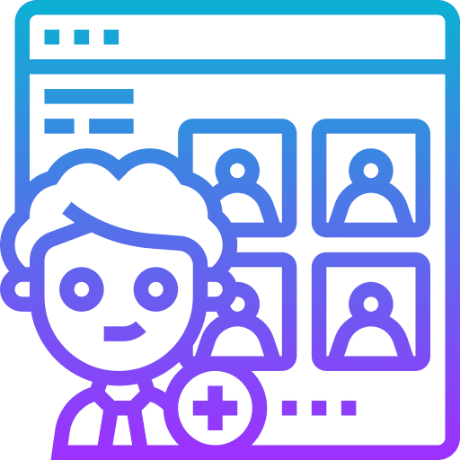 Prospect people approach business and finance icon Prospect people approach business and finance icon