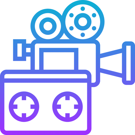 Digital entertainment electronics video camera icon Digital entertainment electronics video camera icon