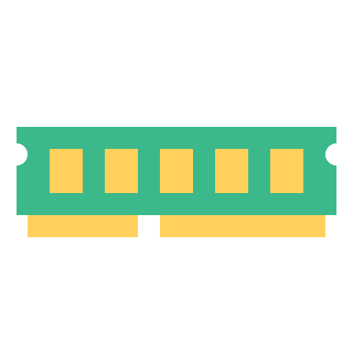 Ram memory processor hardware device icon