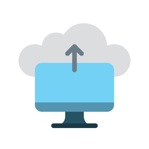Cloud upload computer cloud upload data icon Cloud upload computer cloud upload data icon