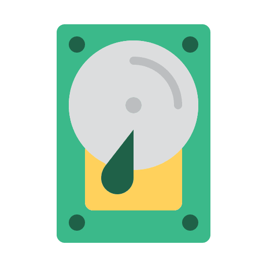 Hard disk drive data storage hardware icon Hard disk drive data storage hardware icon