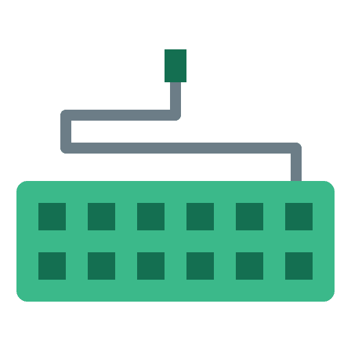 Keyboard tool hardware electronics icon Keyboard tool hardware electronics icon